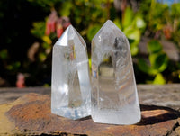 Polished Clear Quartz Crystals x 12 From Madagascar
