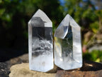 Polished Clear Quartz Crystals x 20 From Madagascar - Toprock Gemstones and Minerals 