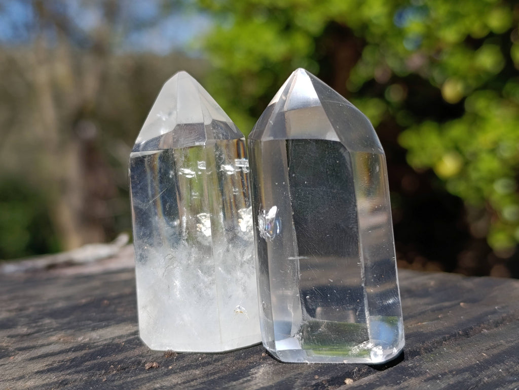 Polished Clear Quartz Crystals x 20 From Madagascar - Toprock Gemstones and Minerals 