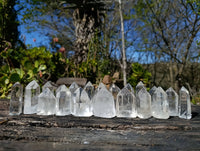 Polished Clear Quartz Crystals x 20 From Madagascar