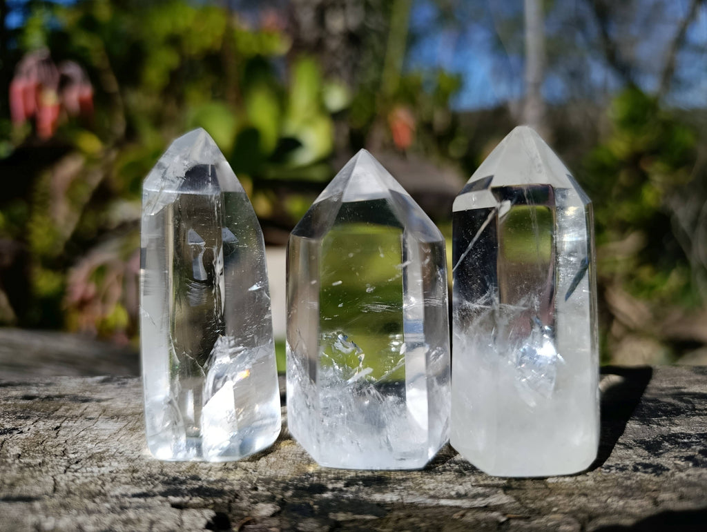 Polished Clear Quartz Crystals x 20 From Madagascar - Toprock Gemstones and Minerals 