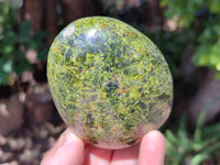 Polished Green Opal Standing Free Form x 4 From Betroka, Madagascar