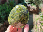 Polished Green Opal Standing Free Form x 4 From Betroka, Madagascar - Toprock Gemstones and Minerals 