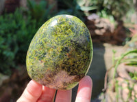 Polished Green Opal Standing Free Form x 4 From Betroka, Madagascar