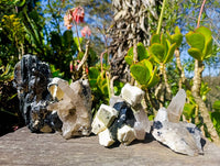 Natural Smokey Quartz Clusters x 3 From Erongo, Namibia