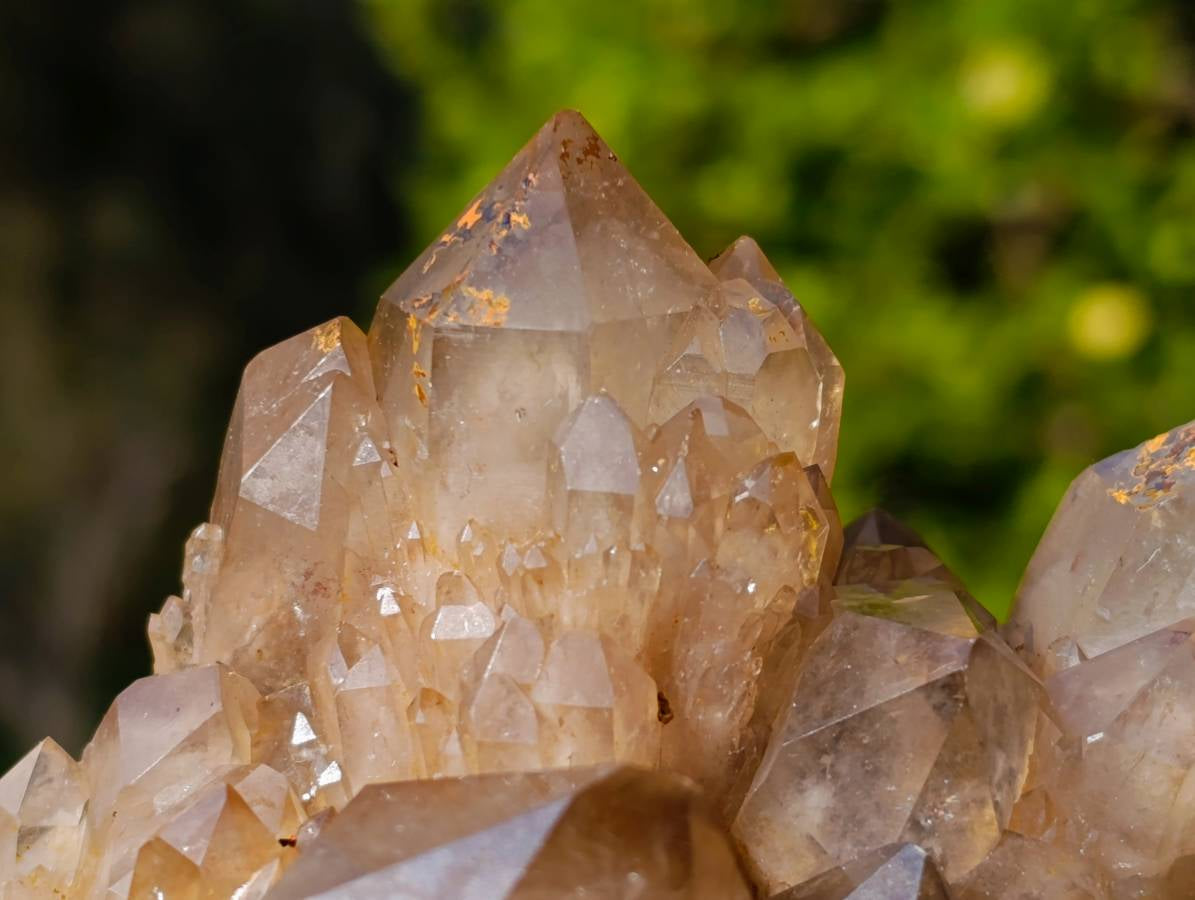 Natural Phantom Smokey Quartz Clusters x 2 From Luena, Congo - Toprock Gemstones and Minerals 