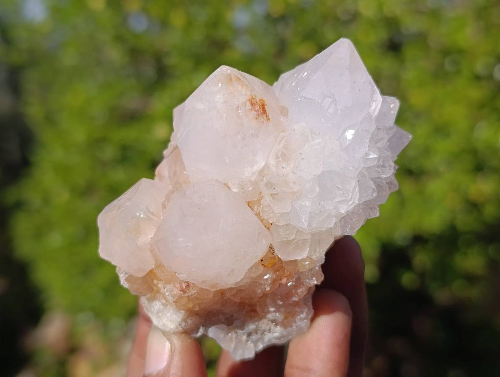 Natural Amethyst Spirit Quartz Clusters x 6 From South Africa - Toprock Gemstones and Minerals 