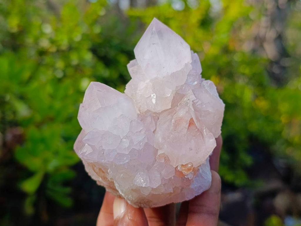 Natural Amethyst Spirit Quartz Clusters x 6 From South Africa - Toprock Gemstones and Minerals 