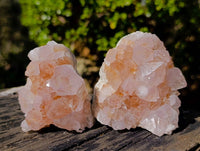 Natural Amethyst Spirit Quartz Clusters x 6 From South Africa