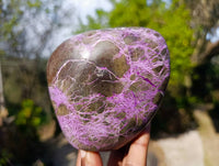 Polished Stichtite Standing Free Forms x 2 From Barberton, South Africa