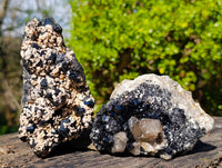 Natural Schorl Black Tourmaline Specimens x 3 From Namibia
