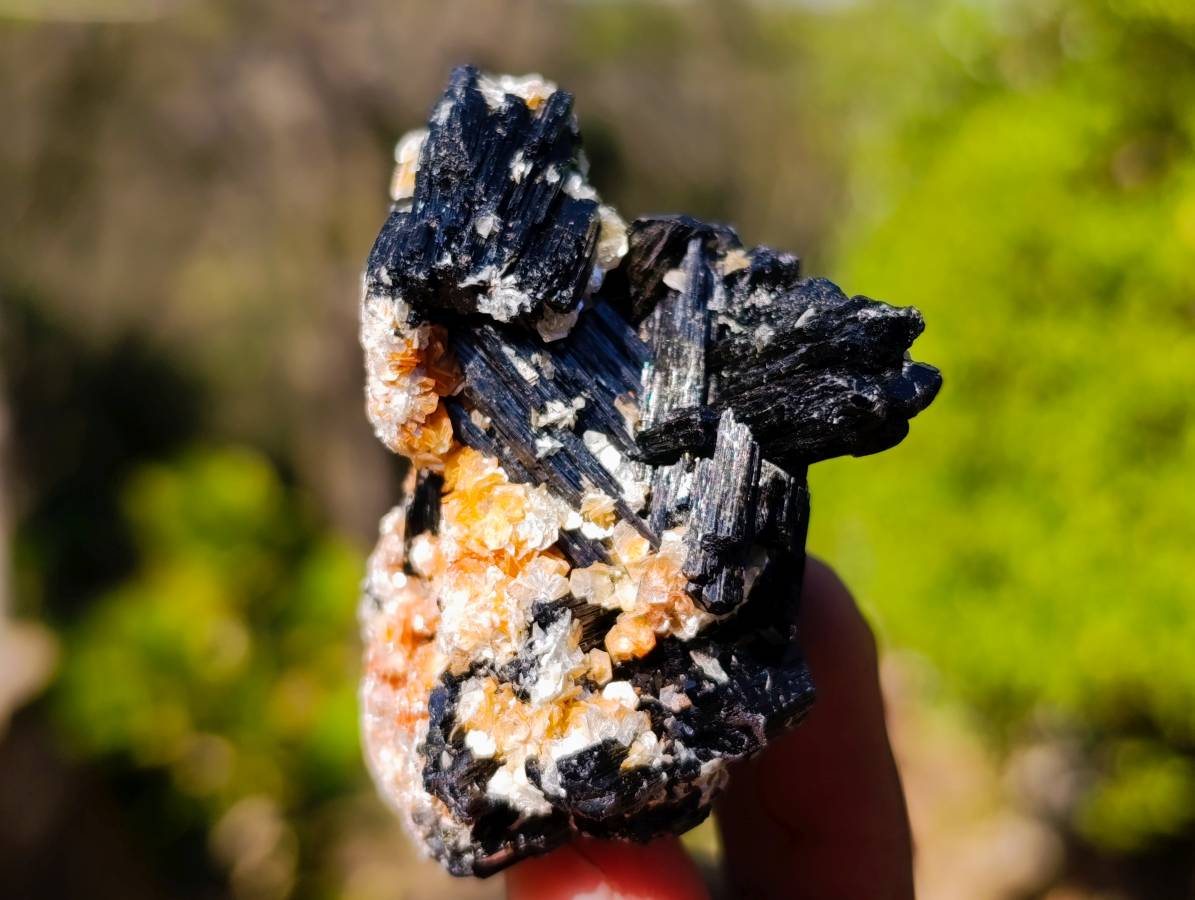 Natural Schorl Black Tourmaline Specimens x 12 From Namibia - Toprock Gemstones and Minerals 