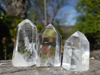 Polished Clear Quartz Crystals x 12 From Madagascar - Toprock Gemstones and Minerals 