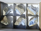 Natural Blue Lace Agate Geode Specimens x 6 From Malawi - Toprock Gemstones and Minerals 