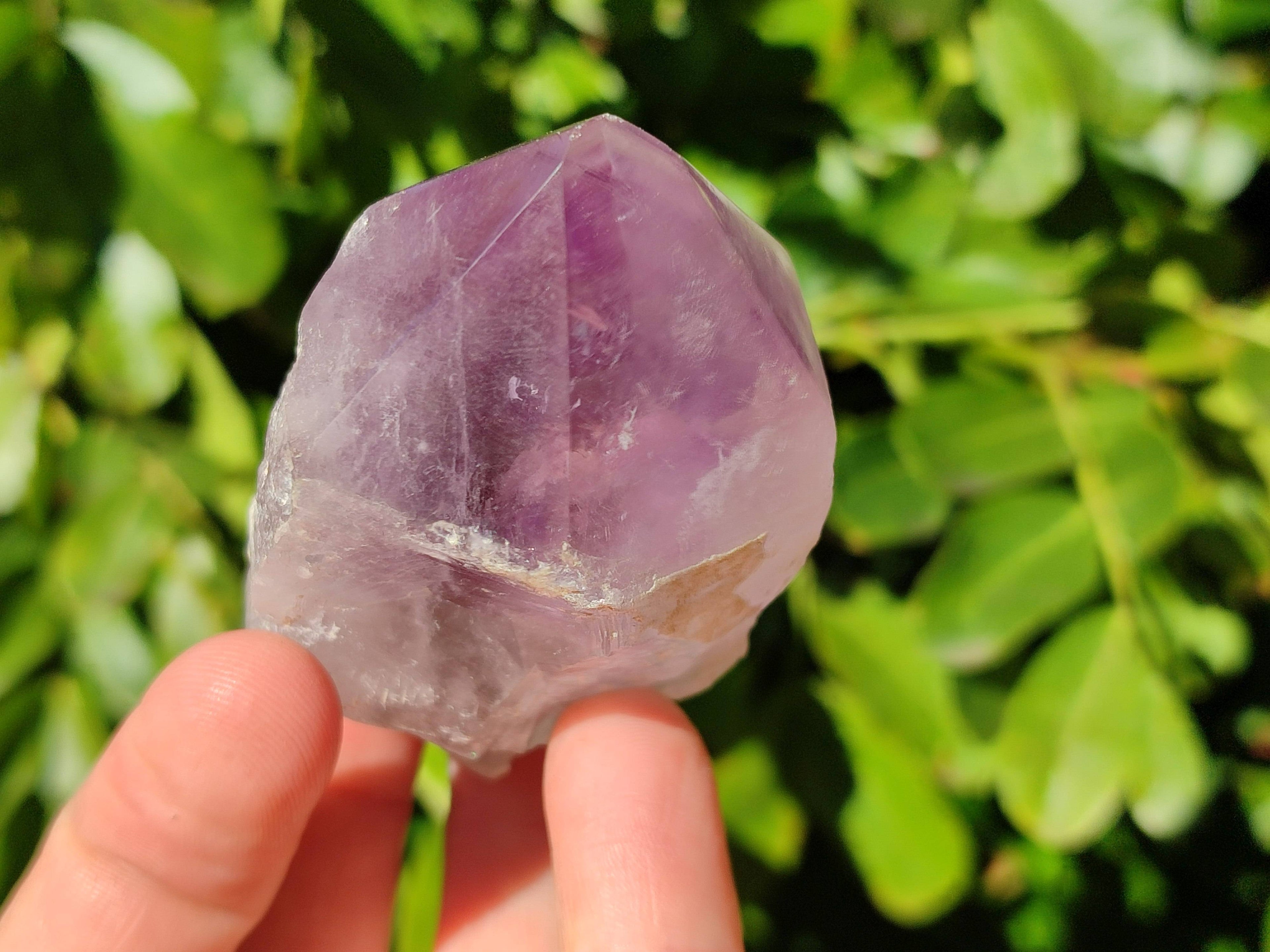 Polished Jacaranda Amethyst Quartz Crystals x 9 From Mumbwa, Zambia - Toprock Gemstones and Minerals 