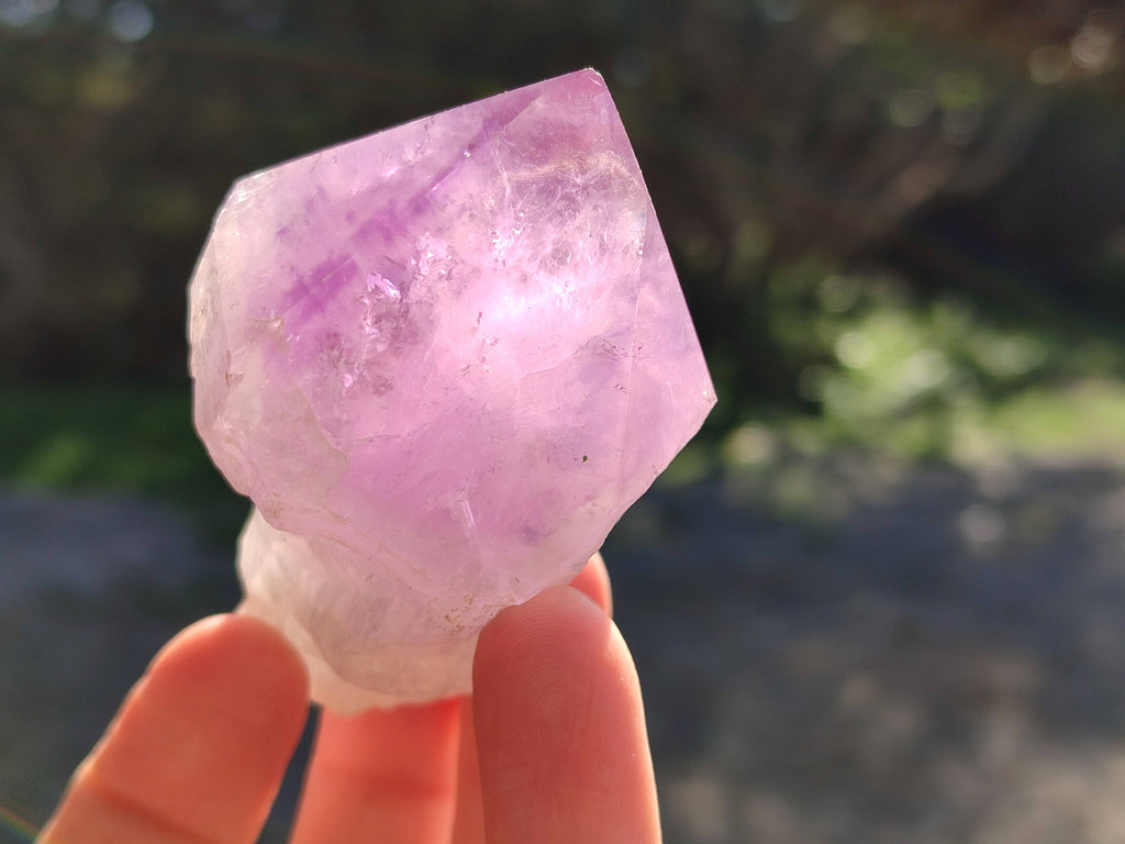 Polished Jacaranda Amethyst Quartz Crystals x 9 From Mumbwa, Zambia - Toprock Gemstones and Minerals 