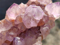 Natural Amethyst Spirit Quartz Clusters x 2 From Boekenhouthoek, South Africa