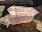 Polished Double Terminated Rose Quartz Points x 4 Madagascar - Toprock Gemstones and Minerals 
