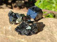 Natural Schorl Black Tourmaline Specimens x 20 From Namibia