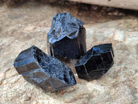 Natural Schorl Black Tourmaline Specimens x 20 From Namibia
