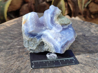 Natural Blue Lace Agate Geode Specimens x 5 From Nsanje, Malawi