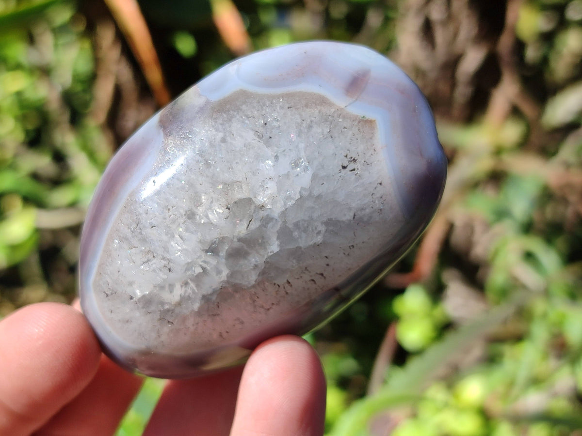 Polished Sashe River Agate Palm Stones x 24 From Zimbabwe - Toprock Gemstones and Minerals 