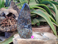 Polished Eclogite Garnet Standing Free Form x 1 From Northern Cape, South Africa