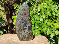 Polished Eclogite Garnet Standing Free Form x 1 From Northern Cape, South Africa