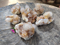 Natural Smokey Amethyst Spirit Quartz Clusters x 6 From Boekenhouthoek, South Africa