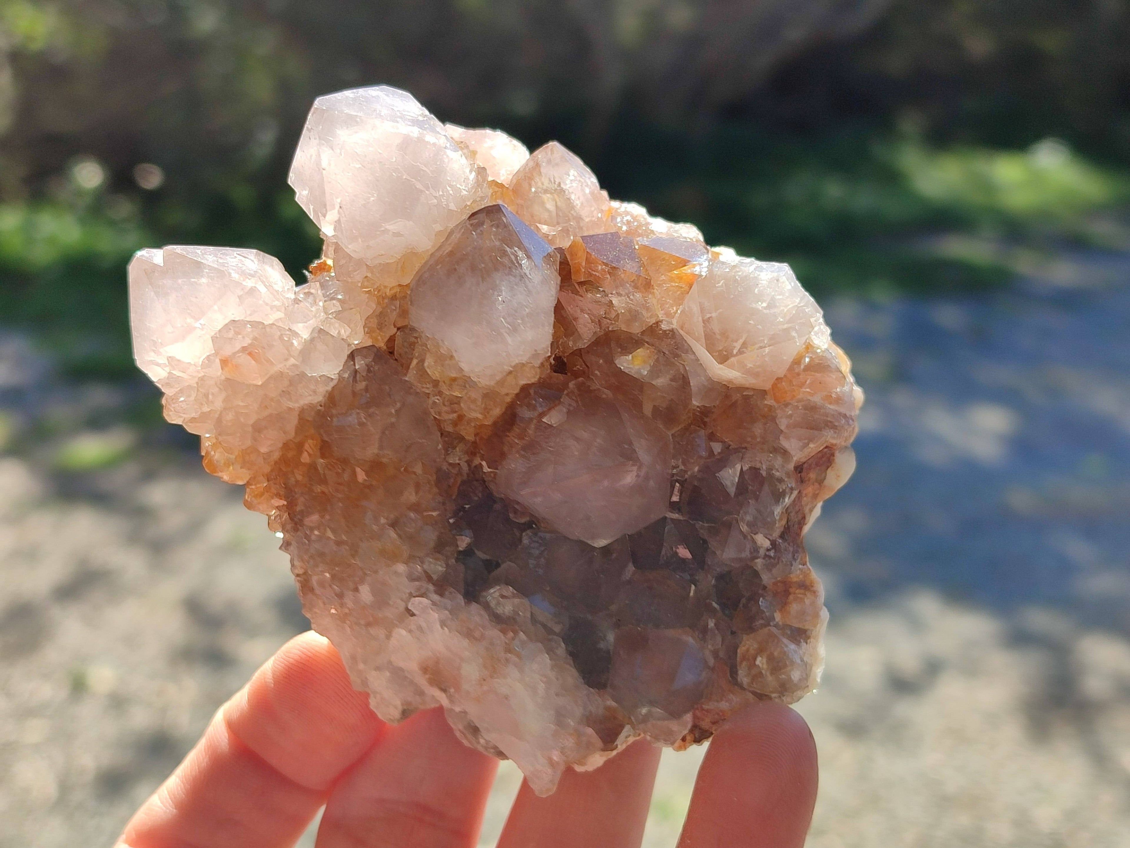 Natural Smokey Amethyst Spirit Quartz Clusters x 6 From Boekenhouthoek, South Africa - Toprock Gemstones and Minerals 