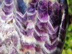 Polished Deep Purple Chevron Amethyst Standing Free Form x 1 from Ankazobe, Madagascar - Toprock Gemstones and Minerals 