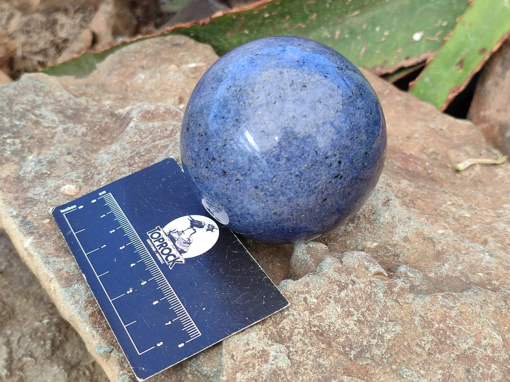 Polished Lazulite Spheres x 3 From Madagascar - Toprock Gemstones and Minerals 