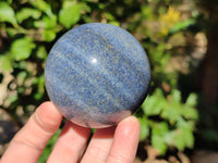 Polished Lazulite Spheres x 3 From Madagascar
