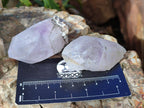 Natural Clear Smokey Window Quartz Crystals x 12 From Brandberg, Namibia - Toprock Gemstones and Minerals 