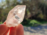 Natural Clear Smokey Window Quartz Crystals x 12 From Brandberg, Namibia