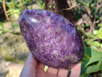 Polished Purple Lepidolite Standing Free Forms x 3 From Zimbabwe - Toprock Gemstones and Minerals 