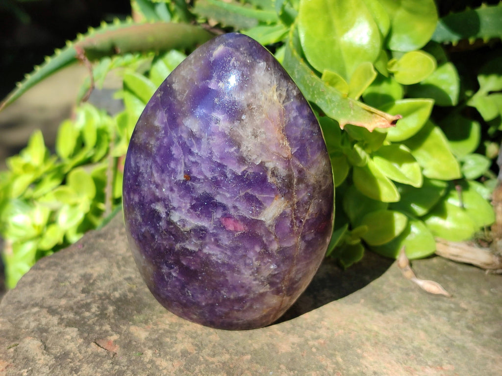 Polished Purple Lepidolite Standing Free Forms x 3 From Zimbabwe - Toprock Gemstones and Minerals 