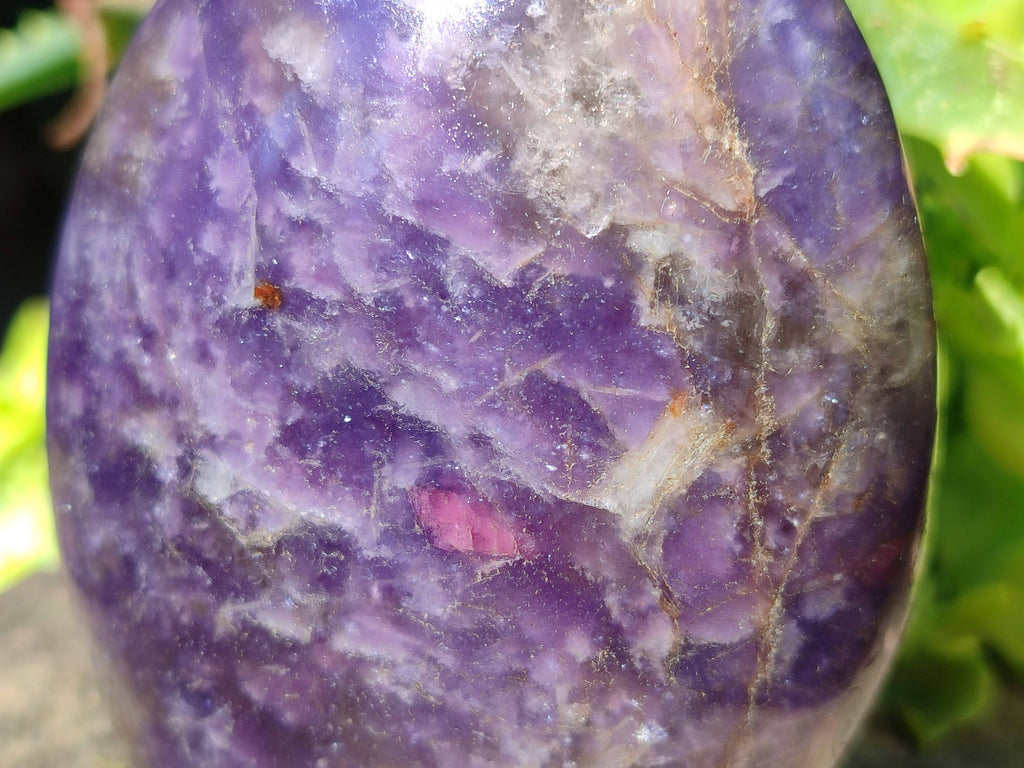Polished Purple Lepidolite Standing Free Forms x 3 From Zimbabwe - Toprock Gemstones and Minerals 
