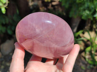 Polished Gemmy Deep Pink and Lavender Rose Quartz Standing Free Forms x 2 Madagascar - Toprock Gemstones and Minerals 