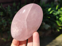 Polished Gemmy Deep Pink and Lavender Rose Quartz Standing Free Forms x 2 Madagascar - Toprock Gemstones and Minerals 