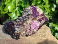 Natural Metallic Purpurite Cobbed Specimens x 3 From Erongo, Namibia