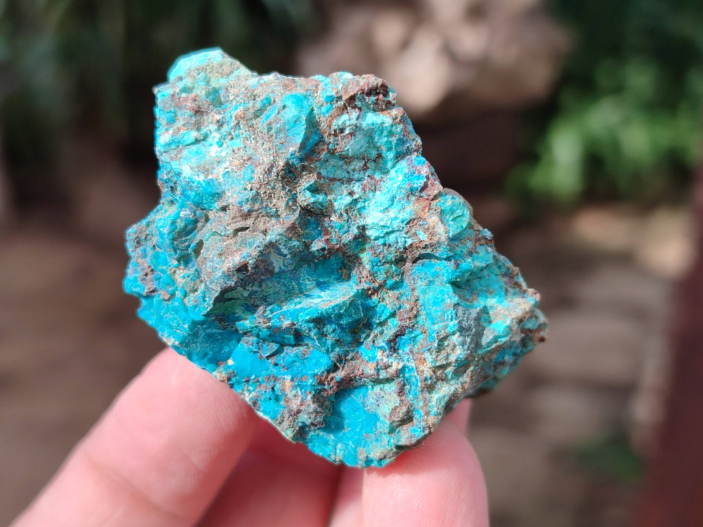 Natural Shattuckite with Azurite, Chrysocolla and Malachite Cobbed Pieces x 20 From Namibia - Toprock Gemstones and Minerals 