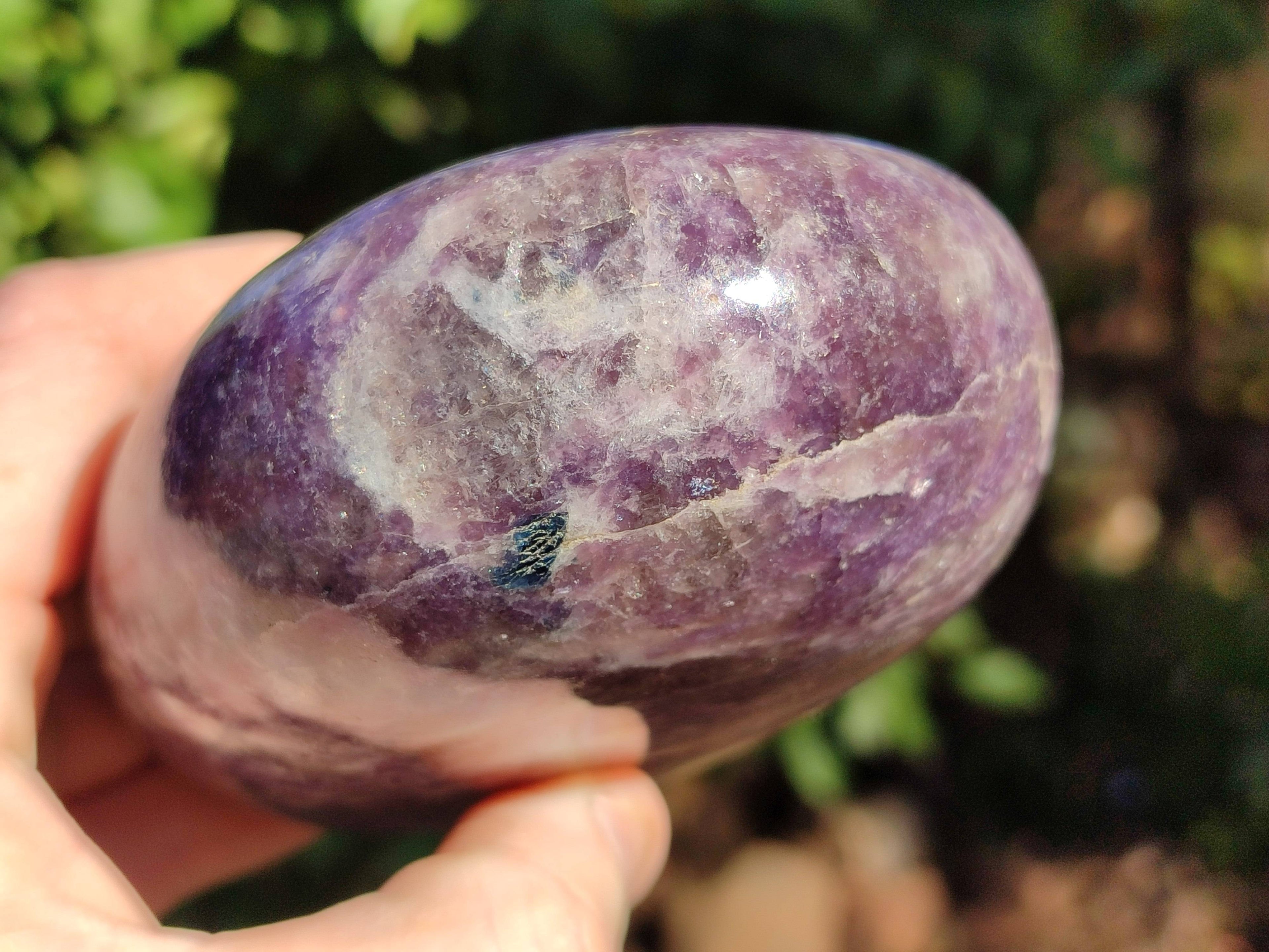 Polished Purple Lepidolite Standing Free Forms x 2 From Zimbabwe - Toprock Gemstones and Minerals 