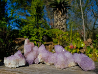 Natural Amethyst Spirit Quartz Clusters x 6 From South Africa