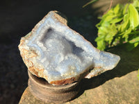 Natural Blue Lace Agate Geode Specimens x 5 From Nsanje, Malawi