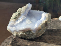 Natural Blue Lace Agate Geode Specimens x 5 From Nsanje, Malawi
