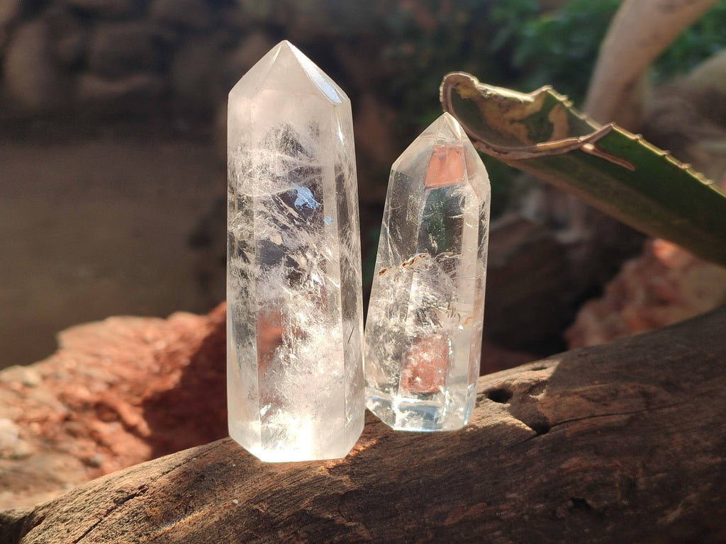 Polished Clear Quartz Crystals x 13 From Madagascar - Toprock Gemstones and Minerals 