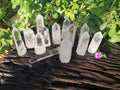 Polished Clear Quartz Crystals x 13 From Madagascar - Toprock Gemstones and Minerals 