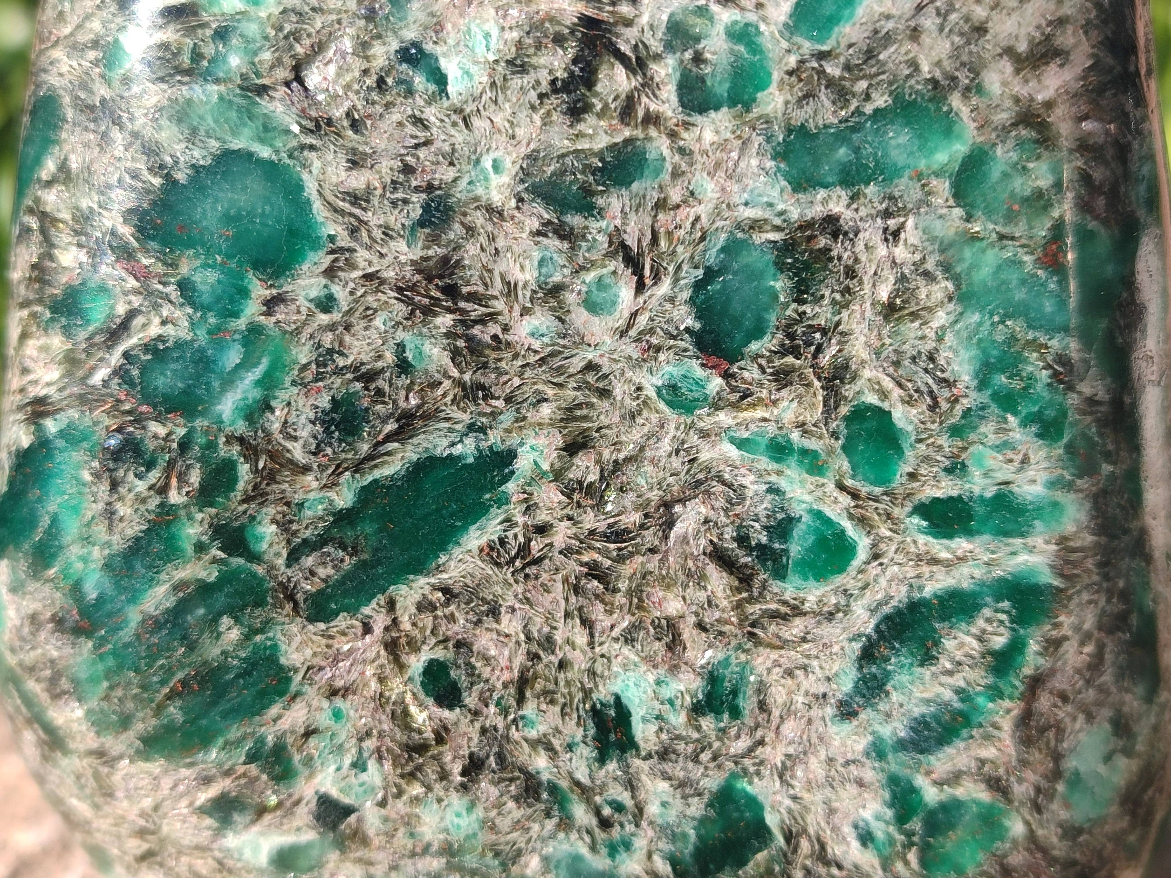 Polished Emerald Mica In Matrix 'Mutokolite' Standing Free Forms x  From Mutoko, Zimbabwe - Toprock Gemstones and Minerals 