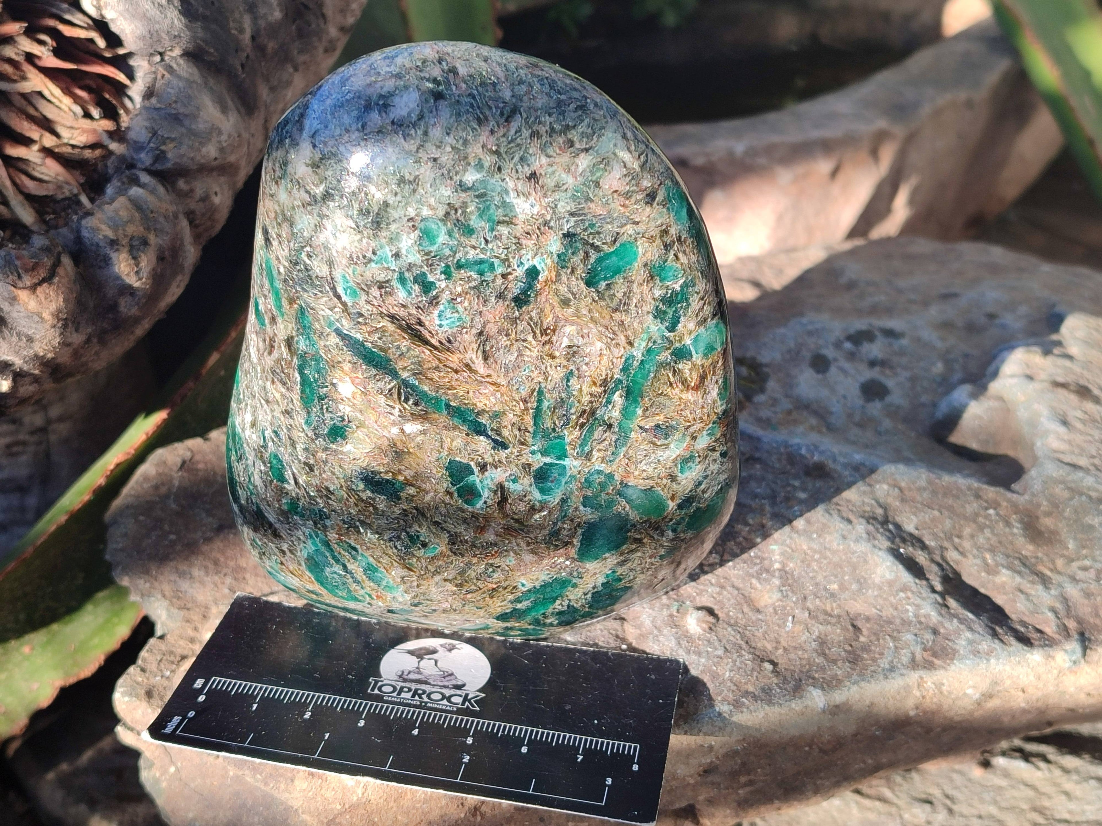 Polished Emerald Mica In Matrix 'Mutokolite' Standing Free Forms x  From Mutoko, Zimbabwe - Toprock Gemstones and Minerals 